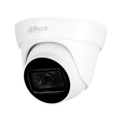 Відеокамера Dahua DH-HAC-HDW1400TLP-A (2.8 мм), Білий, Dahua, 2.8 мм, 4 мп, HD-CVI, 30 метрів, Метал+Пластик, Вбудований мікрофон