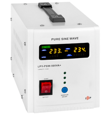 ИБП с правильной синусоидой 12V LPY-PSW-500VA+ (350Вт) 5A/10A