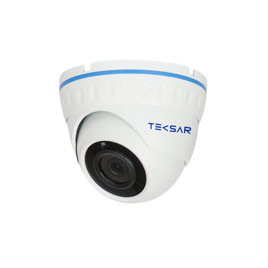 Комплект видеонаблюдения Tecsar AHD 3MIX 5MEGA, 3 камеры, Проводной, Уличная+внутреняя, AHD, 5 Мп