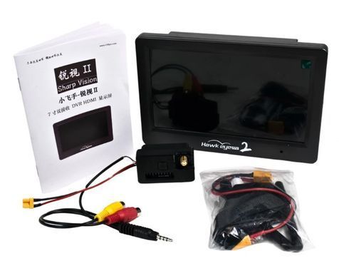 Монитор для FPV Hawkeye Sharp Vision 2 DVR 7" со встроенным приемником 5.8G