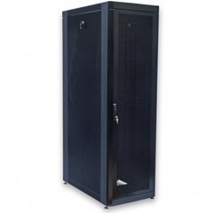 Шкаф 19" 45U, 610х1055 мм (Ш*Г), черный, перфорированные двери (66%) UA-MGSE45610MPB