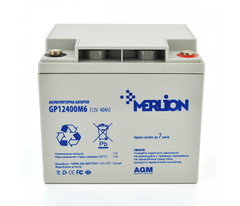 Акумуляторна батарея MERLION AGM GP12400M6 12 V 40 Ah (196 x 165 x 175) Q1