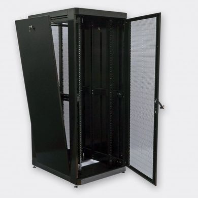 Шкаф 19" 42U, 800х1055 мм (Ш*Г), черный, перфорированные двери (66%) UA-MGSE42810PB