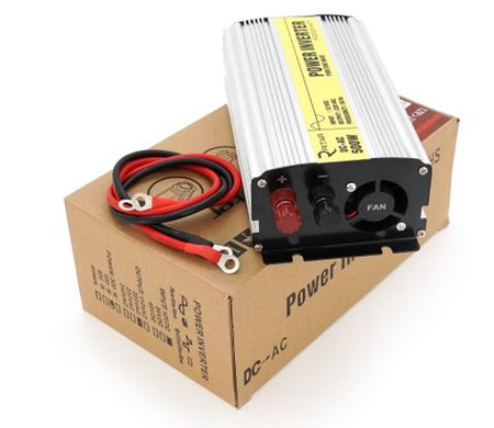 Инвертор напряжения RITAR RSC-500, 12V/220V, 500W с правильной синусоидой, 1xShuko, 1xUSB, клеммные провода, BOX, Q20