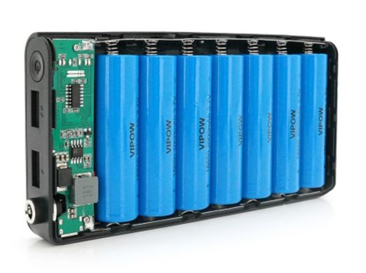 ИБП UPS-24W DC1024P для роутеров, Output: USB 5V/2A, DC9V,2.7A/12V,2A, 14000mAh(7*2000mAh), 155х75х23мм, 460грамм, Black, BOX