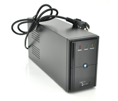 ИБП Ritar E-RTM600L-U (360W) ELF-L, LED, AVR, 2st, USB, 2xSCHUKO socket, 1x12V7Ah, metal Case Q4 (370*130*210) 4,8 кг (310*85*140), 360 Вт, 600 Ва, Аппроксимированная синусоида, Линейно-интерактивный, Встроенная