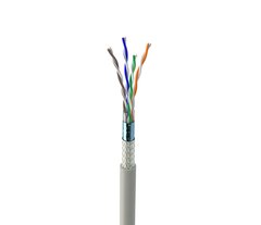 Ethernet кабель OK-Net, КПВЕО-ВП 200, 4х2х0.51, SF-UTP, сat.5E, бухта 305м, UTP, Внутрішній, 0.51 мм, Мідь, 4 пари, 305 метрів