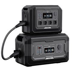 Комплект резервного питания OUPES 3072Wh 2000W: зарядная станция OUPES S1 2000W 1024Wh LiFePO4 и дополнительная батарея OUPES S2-BAT 2048Wh LiFePO4
