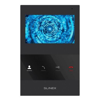 Видеодомофон Slinex SQ-04, Белый, Аналог, 4.3'', Нет, Открытие замка, Hands Free, Белый, Сенсорные кнопки, Встроенный