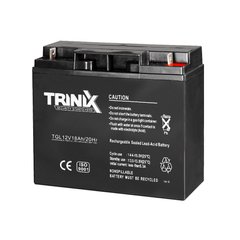 Акумуляторна батарея TGL12V18Ah/20Hr TRINIX GEL, 18 A, Гелевий (GEL), 12 В, 5 кг, 78 / 182 / 166 мм