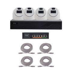 Комплект видеонаблюдения TVT-KIT-S3L-2MP/4 BAZE, 4 камеры, Проводной, Уличная, Ip, 2 Мп