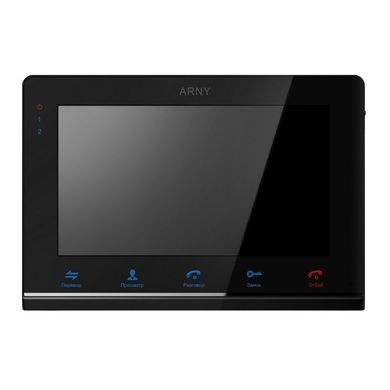 Комплект домофона з пам'яттю і камерою Arny AVD710MD + NG220 + DS-2CE56C0T-IRMF black