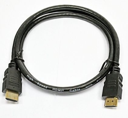 HDMI Патчкорд 19+1, 4k 60hz, 1 м, черный