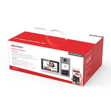 Комплект відеодомофону Hikvision DS-KIS604-P, Так, 7'', Hands Free