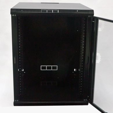 Шкаф 19", 15U, 600х700х773мм (Ш*Г*В), акриловое стекло, black UA-MGSWA157B