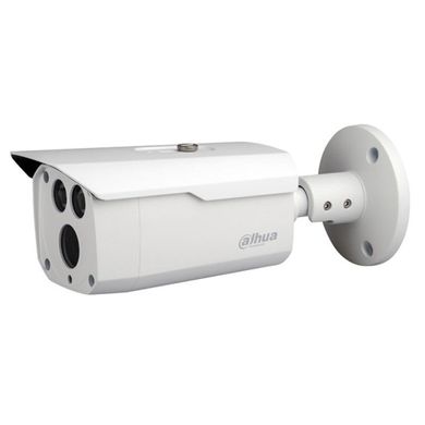 Видеокамера Dahua DH-HAC-HFW1400DP-B (6 мм), Белый, Dahua, 6 мм, 4 мп, HD-CVI, 80 метров, Алюминий, Нет