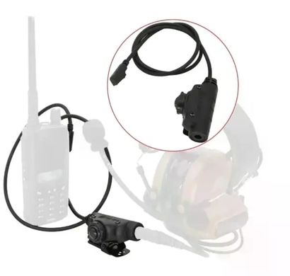 Кнопка "Натисни і говори" для радіостанцій Motorola DP4400, DP4800 + пальцева кнопка до навушників Earmor/Sordin/Peltor