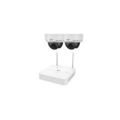 Беспроводной комплект видеонаблюдения UNIVIEW KIT/NVR301-04LB-W/2*322SR3-VSF28W-D, 2 камеры, Беспроводной, Уличная+внутреняя, Ip, 2 Мп