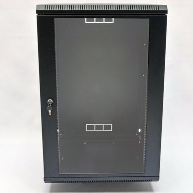 Шкаф 19", 18U, 600х600х907мм (Ш*Г*В), акриловое стекло, black UA-MGSWA186B