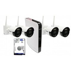 Бездротовий комплект відеоспостереження BALTER 2MP WiFi KIT 1TB, 8 камер, Бездротовий, Вулична, Ip, 2 Мп
