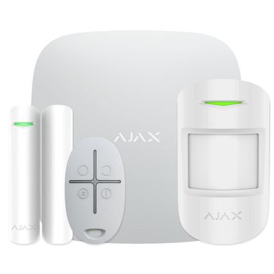 Стартовый комплект системы безопасности Ajax StarterKit Белый + IP камера Dahua Technology DH-IPC-C22P, Белый