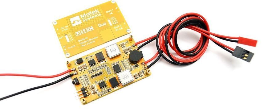 Стабілізатор напруги Matek UBEC DUO 4A/5~12V & 4A/5V