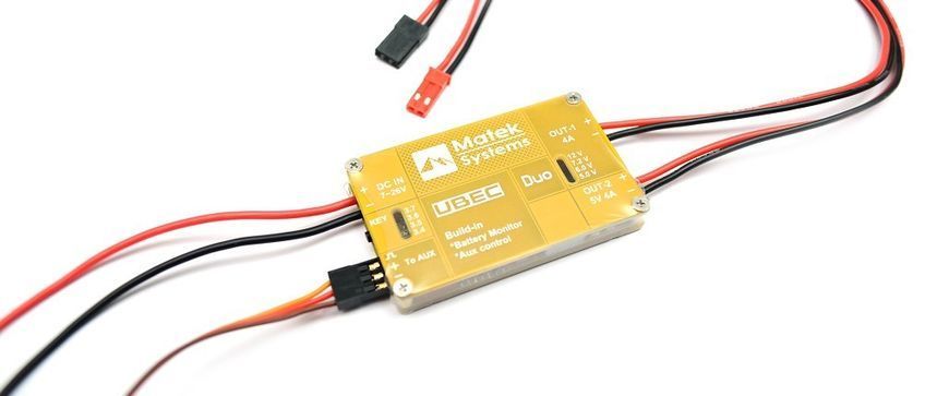 Стабілізатор напруги Matek UBEC DUO 4A/5~12V & 4A/5V
