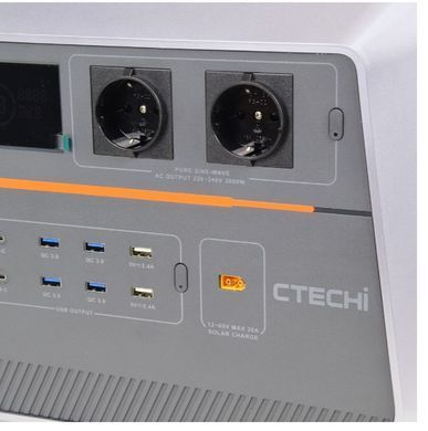 Зарядна станція CTECHI PPS-ST2000 потужністю 2000W/1536Wh
