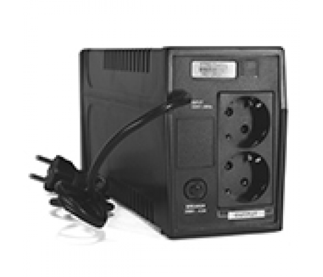 ДБЖ Ritar RTM800 (480W) Proxima-D, LCD, AVR, 2st, 2xSCHUKO socket, 1x12V9Ah, metal Case (325х100х150) - Q4, 480 Вт, 800 Ва, Аппроксимірована синусоїда, Лінійно-інтерактивний, Вбудована