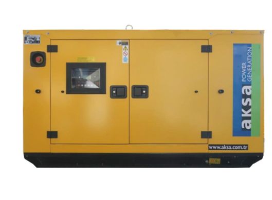 Генератор дизельний AKSA - A3CRX32T, трифазний 230/400V, 50Hz, 44KVA (35,2КВт), об'єм 76л