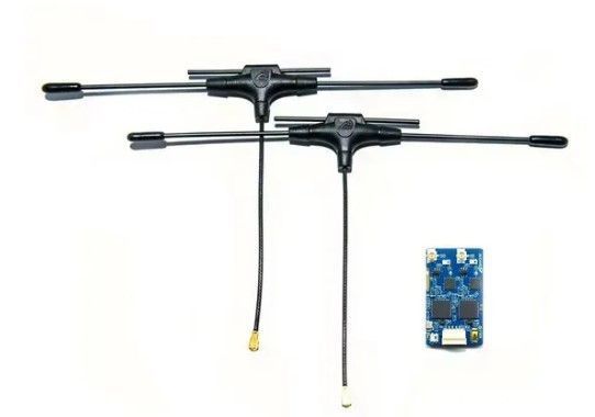 Приемник BAYCKRC 900MHz/2.4GHz ELRS Dual Band Gemini с двумя антеннами