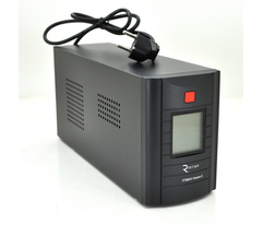 ДБЖ Ritar RTM1000 (600W) Proxima-D, LCD, AVR, 3st, 3xSCHUKO socket, 2x12V7Ah, metal Case (350х120х190) - Q2, 600 Вт, 1000 Ва, Аппроксимірована синусоїда, Лінійно-інтерактивний, Вбудована