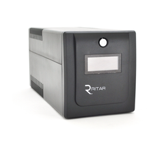 ИБП Ritar RTP1000 (600W) Proxima-D, LCD, AVR, 3st, 4xSCHUKO socket, 2x12V7Ah, plastik Case ( 460 x 225 X 245 ) 9,4 кг Q2, 600 Вт, 1000 Ва, Аппроксимированная синусоида, Линейно-интерактивный, Встроенная