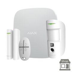 Ajax StarterKit Cam black, Белый, Комплект сигнализации