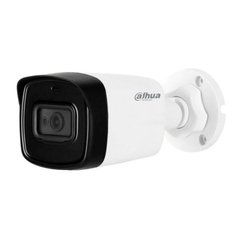 Відеокамера Dahua DH-HAC-HFW1801TLP-A (2.8 мм), Білий, Dahua, 2.8 мм, 8 мп, HD-CVI, 80 метрів, Метал+Пластик, Вбудований мікрофон