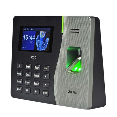 Терминал УРВ по отпечатку пальца K20, Отпечаток пальца, USB, TCP/IP, Настольный