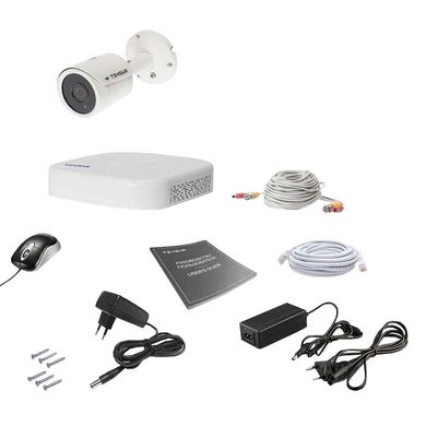 Комплект видеонаблюдения Tecsar AHD 1OUT 2MEGA, 1 камера, Проводной, Уличная, AHD, 2 Мп