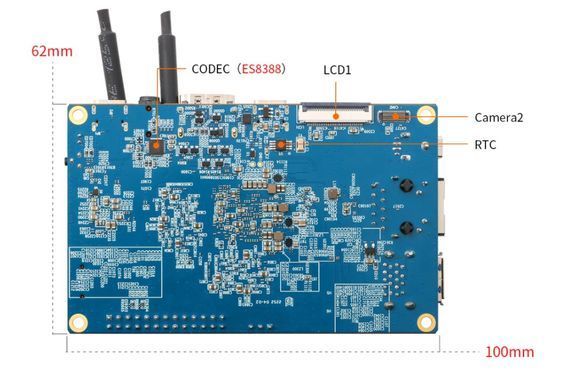 Мікрокомп'ютер Orange Pi 5B 4GB RK3588S + встроенные Wi-Fi 6/BT и варианты eMMC