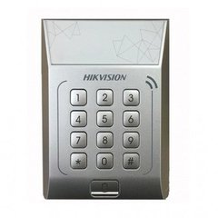 Контроллер Hikvision DS-K1T801E, Автономный, Контроллер + считыватель + клавиатура, Wiegand