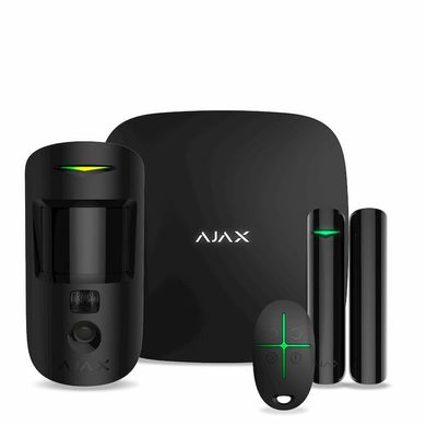 Ajax StarterKit Cam Plus black, Черный, Комплект сигнализации