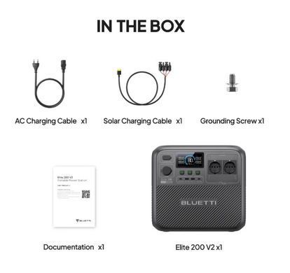 Зарядная станция Bluetti Elite 200 V2, 2600 Вт, 2073 Вт*ч (электростанция для дома, UPS, ИБП) EU