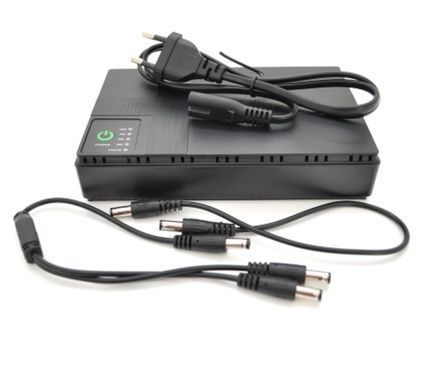 ИБП UPS-36W DC1036P для роутеров/коммутаторов/PON/POE-430, 5/9/12V, 1A/2А, 10400мAh, Black, BOX