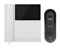Комплект видеодомофона Commax CDV-43K2 + DRC-4CPN3, Белый, Бюджетный, Аналог, Монитор + вызывная панель, 4.3 "