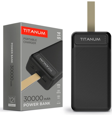 Повербанк TITANUM 914 Black 30000mAh