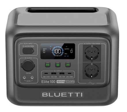 Зарядна станція Bluetti Elite 100 V2, 1800 Вт, 1024 Вт*год (електростанція для дому, UPS, ДБЖ) EU