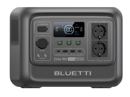 Зарядна станція Bluetti Elite 100 V2, 1800 Вт, 1024 Вт*год (електростанція для дому, UPS, ДБЖ) EU