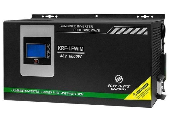 Комплект резервного питания: гибридный инвертор на 6kW Kraft + АКБ 48В 10240Втч Kraft KRF-48/200BWM LiFePO4