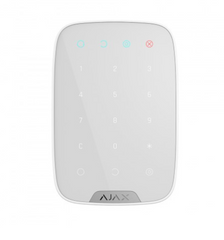 Бездротова сенсорна клавіатура Ajax KeyPad белая, Білий, Клавіатура
