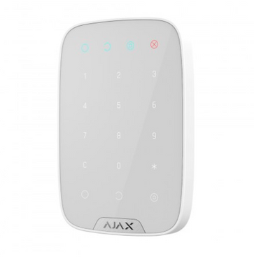 Беспроводная сенсорная клавиатура Ajax KeyPad белая, Белый, Клавиатура
