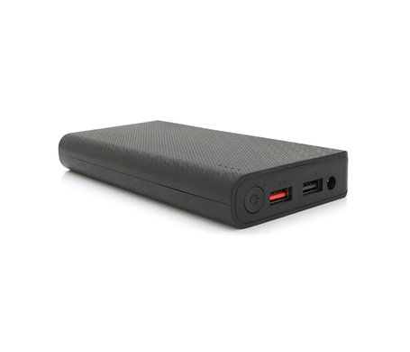 Портативный Power Bank 18W для роутеров, Output: USB 5V/2A, DC9V,2.7A/12V1.5A, 21000mAh(7*3000mAh), 155х75х23мм, 460грам, Black, BOX
